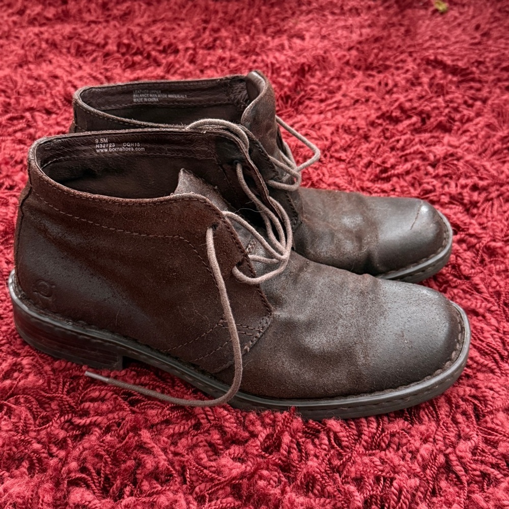 Born Harrison Brown Leather Chukka Boots Lace Up Men 9.5